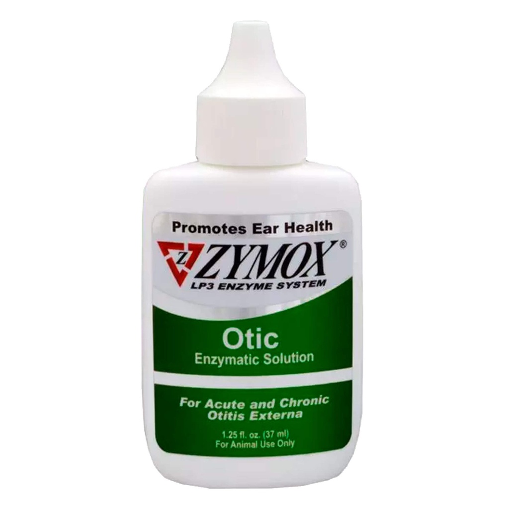 Pet King Brands Zymox Otic Enzymatic Solution for Dogs and Cats to Soothe Ear Listations Without Hydrocortisone for Itch Relief, 1,25oz