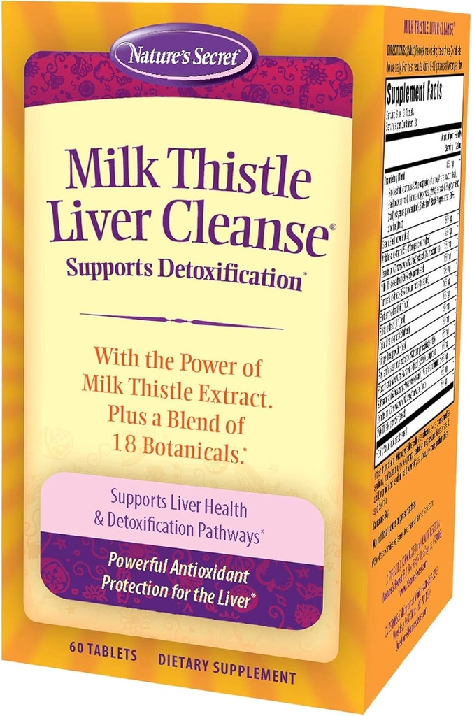 Doğa Gizli Süt Butle Liver Cleanse Tabs, 60 ctt