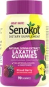 Senokot Diyeter Supplement Laxative Gummies, Natural Senna Extract, Gentle, Overnight Relief from Occasional Constipation, Karma Berry Flavor, 90 Count