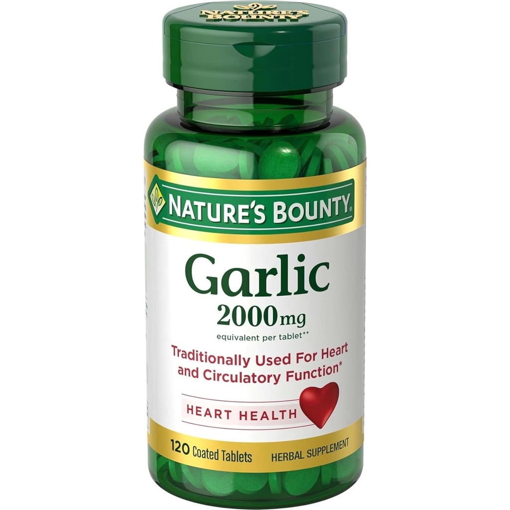 Nature's Bounty Garlic 2000 mg, Tabletler 120 ea