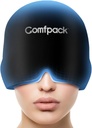 Migraine Relief Cap, Full Head Cold Compress Soft Cracky Headache Relief Cap for Ger, Sinus, Stres Yardımı, Hangover Ice Hat, Puffy Eyes, Migraine Sufferers için Hediyeler