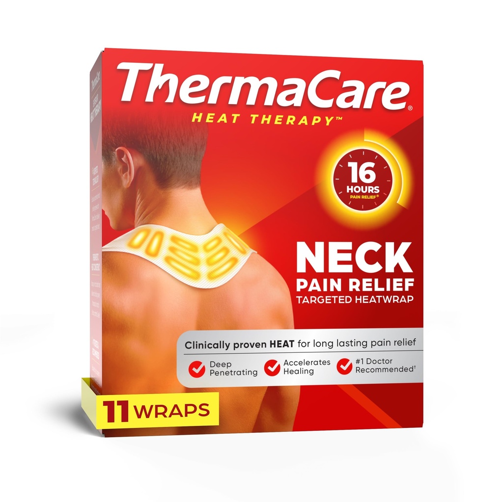 ThermaCare Heat, Boy & Omuz Ağrısı Yardımı için yuvarlanır - 16 saatlik tedavi Heat ile Portre Isıtmalı Pads - Drug-Free Muscle & Joint Soothing Patches - Large - 11-Count