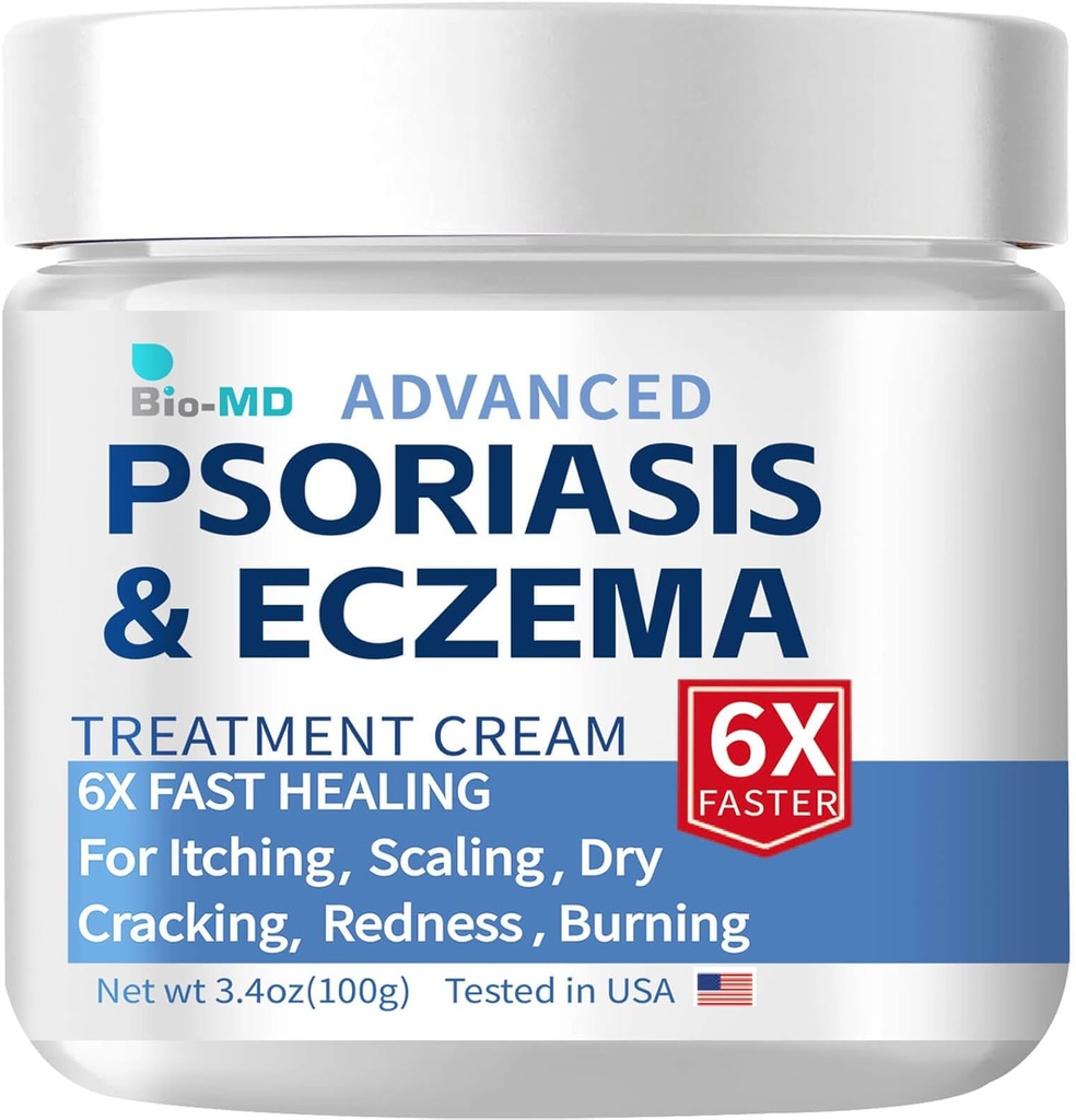 Bio-MD Psoriasis Eczema Cream, Yetişkinler için Eczema Kremi, Ekstra Güçlü Kontrol Reoccurrence, Relieve Symptom of Direnç, Seborrheic Dermatitis için Etkili, Folliculitis Tedavisi