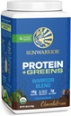 Organik Protein Yeşilleri Superfood Toz | Vegan Plant-Based Organik Protein Toz Çikolatası BCAA Aminoas & Superfood Mix | Non-GMO Soy Süt & Gluten Ücretsiz (Chocolate, 30 Hizmet)