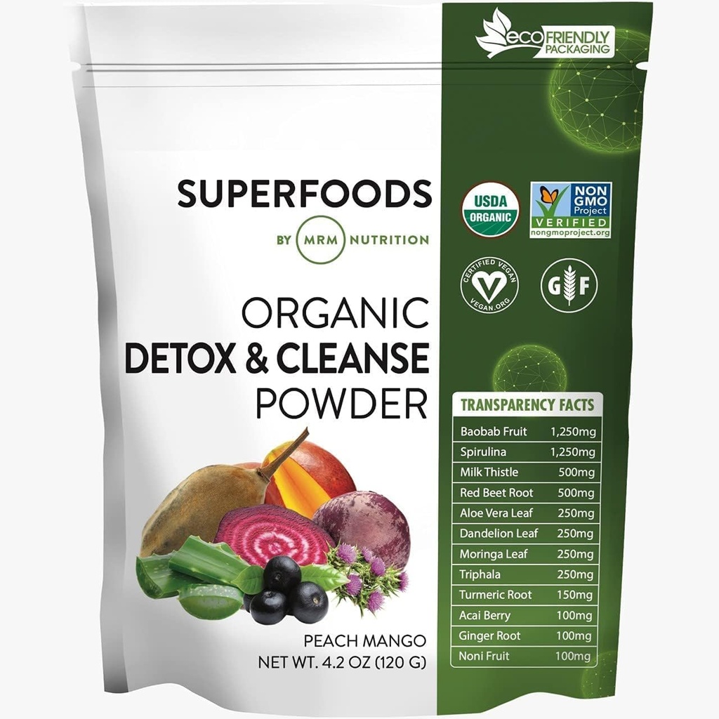 MRM Διατροφή Βιολογικό Detox και Cleanse σκόνη 