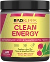 Temiz Enerji - BCAA'lar ile Erkekler ve Kadınlar için Çalışma Tozu, Enerji İçecek Toz, Enerji ve Odak için Asit Enerji Tozu - 40 Hizmet (12.7 oz, Rraj Buzlu Çay)
