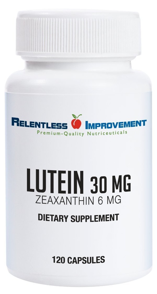Yüksek Potency 30 mg Lutein Plus 6mg Zeaxanthin 120 Vege-Capsules Natural Marialtı Türlü Eye Health No Fillers 100% Active Material Material Material