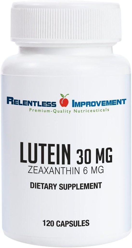 Yüksek Potency 30 mg Lutein Plus 6mg Zeaxanthin 120 Vege-Capsules Natural Marialtı Türlü Eye Health No Fillers 100% Active Material Material Material