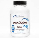 Iron Chelate 50 mg // 200 Capsules // PureMA Supplements tarafından Saf //