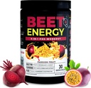Nutrology Beet Energy O2, Pre Workout Toz, Enerji, Endurance & Nitrik Oksit Arıt Toz, Yerba Mate, Adaptogens & Electrolytes, Vegan Pre Workout, Passion Fruit Flavor, 30 Hizmetler