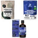 Orman Tozları Ultimate Men's Health & Wellness (1994): 5oz Tongkat Ali Toz, 5oz Wild Blueberry Toz & 3.4oz Organik Bilberry Sıvı Tür - Drive için Premium Supplements, Passion, Eyesight