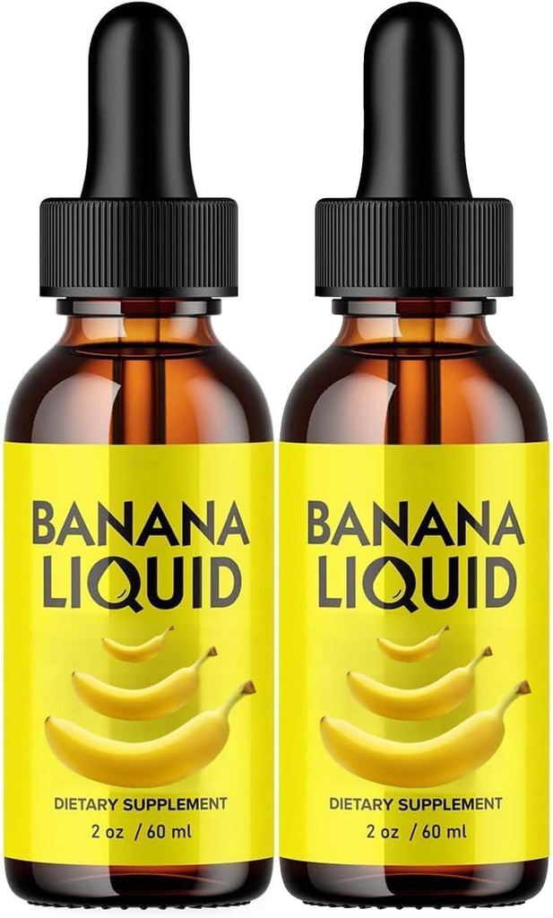 Banana Supplement Liquid Original 60 ml Banana Extract Liquid for Women Gut Health 2 Pack