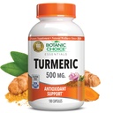 Botanic Choice Premium Turmeric Antioksit Desteği - Yetişkinler için Ortak Sağlık Supplement - 180 Vege Capsules (500 mg each)