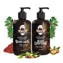 Perfecto Beard Wash & Beard Durumer Argan ve Jojoba Oils ile Set - Güçler ve Yumuşaklar - Doğal Sandalwood Scent