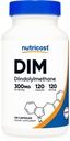 Nutricost DIM (Diindolylmethane) Plus BioPerine 300 mg, 120 Vegetarian Capsules - 4 Ay Supply, Max Strength DIM Supplement