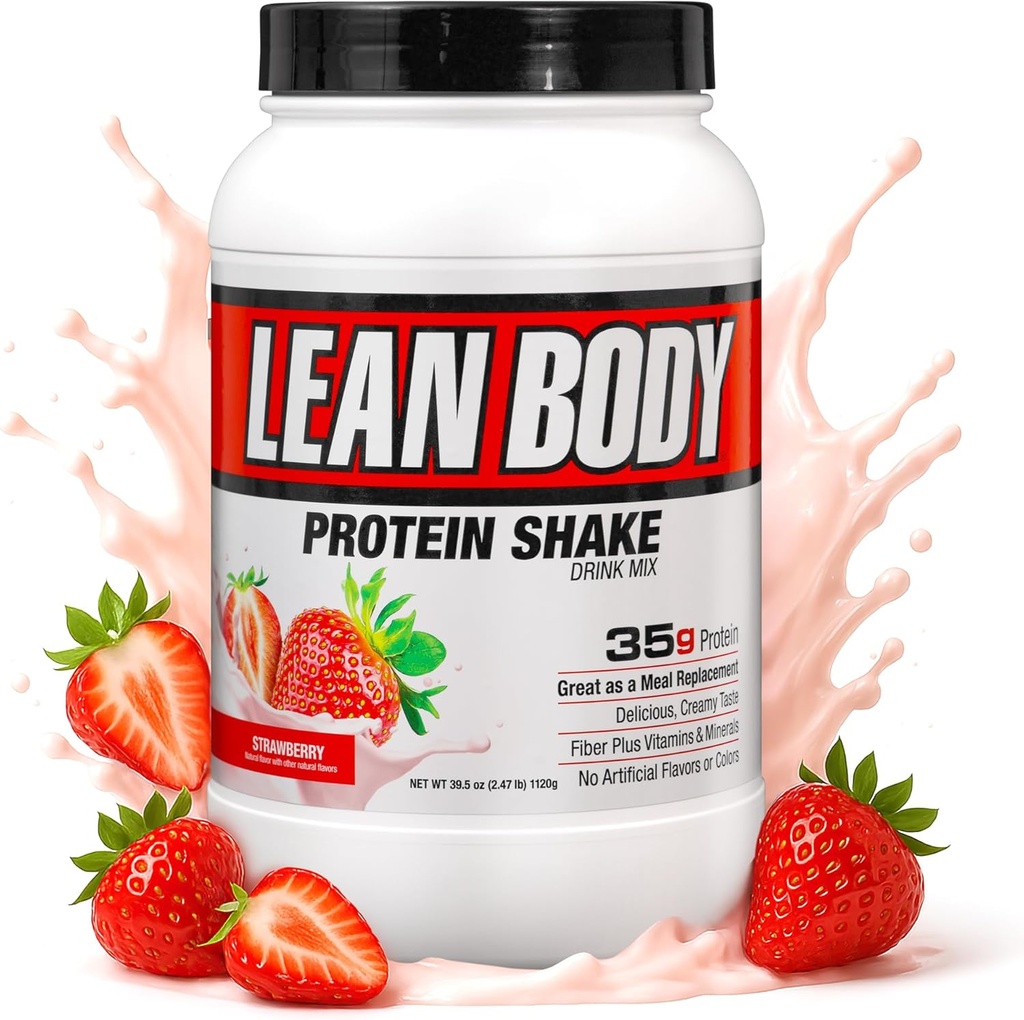 Labrada Beslenme Lean Body Hi-Protein Shake, Strawberry, 2.47-Pound Tub Strawberry PACKAGING May VARY