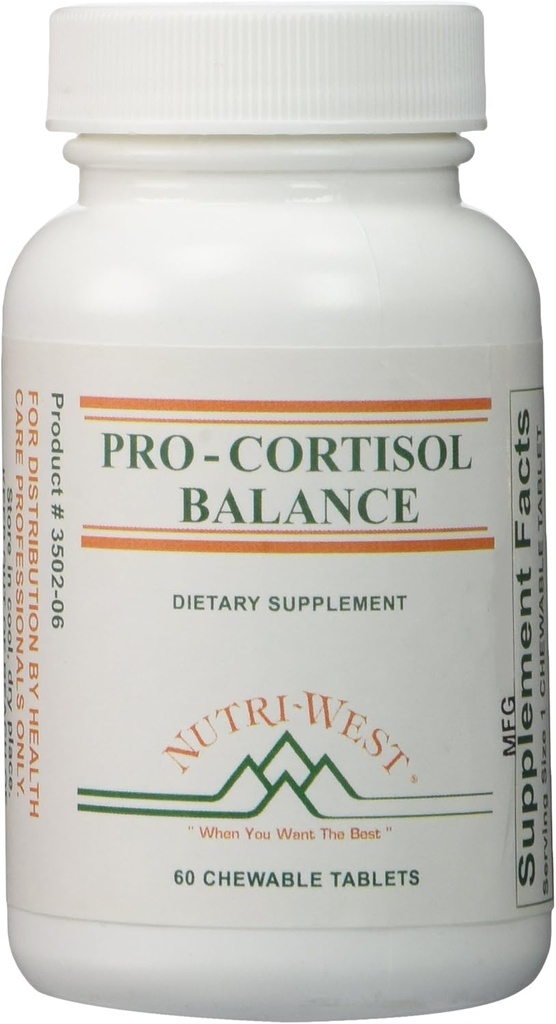 Pro- Cortisol Balance - 60 Μασώμενα δισκία από την Nutri West