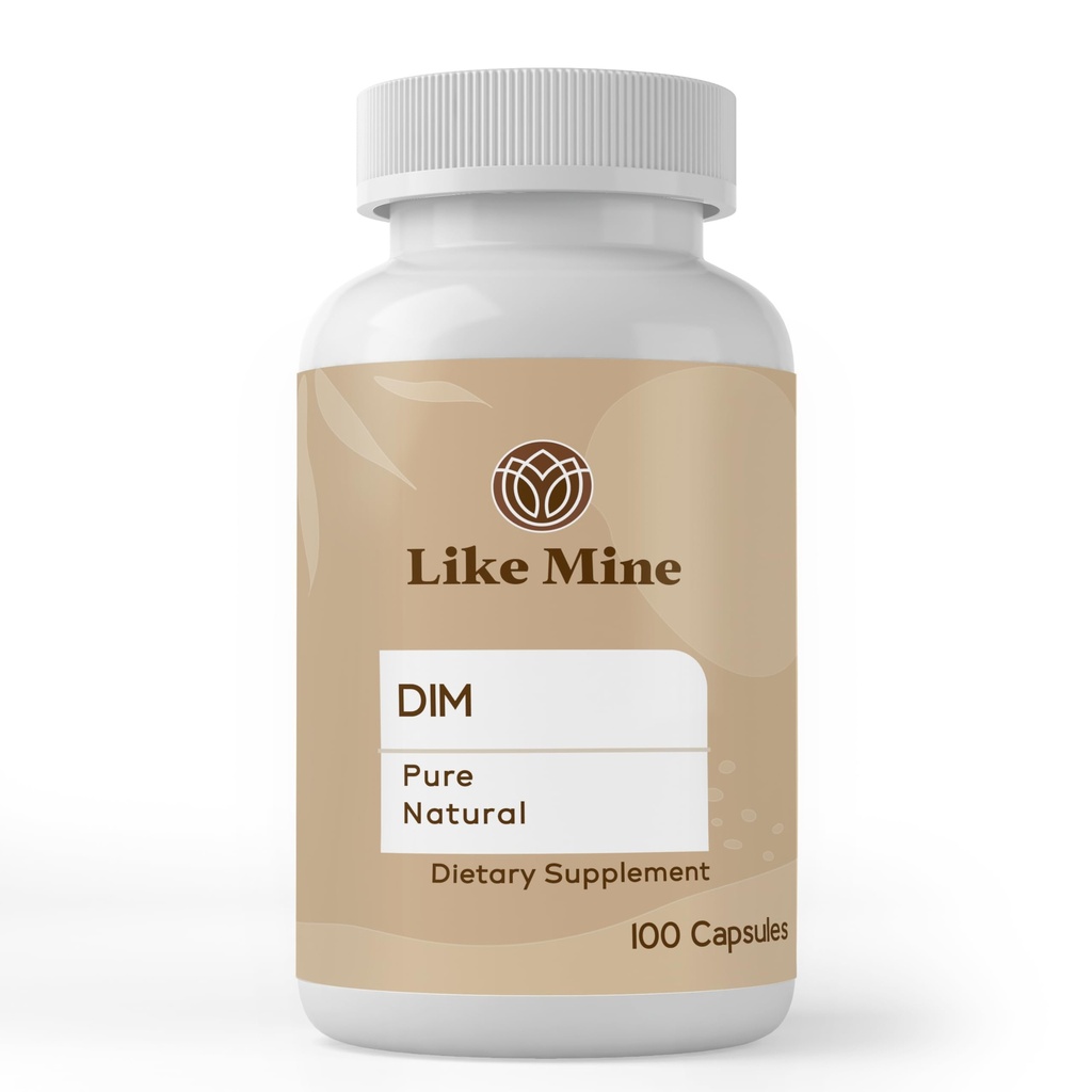 Like Mine DIM (100 Capsules), Pure & Natural, No Fillers or Additives, Dietary Supplement