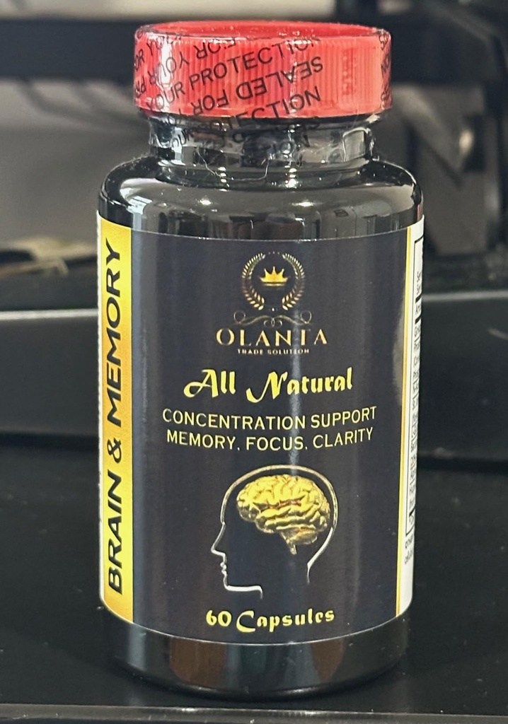 Beyin ve Memory Supplements - Immune Support, Support for Support Memory and Focus with Ginkgo Biloba Supplements, Supports Brain Function - 1 Şişe 60 Capsules