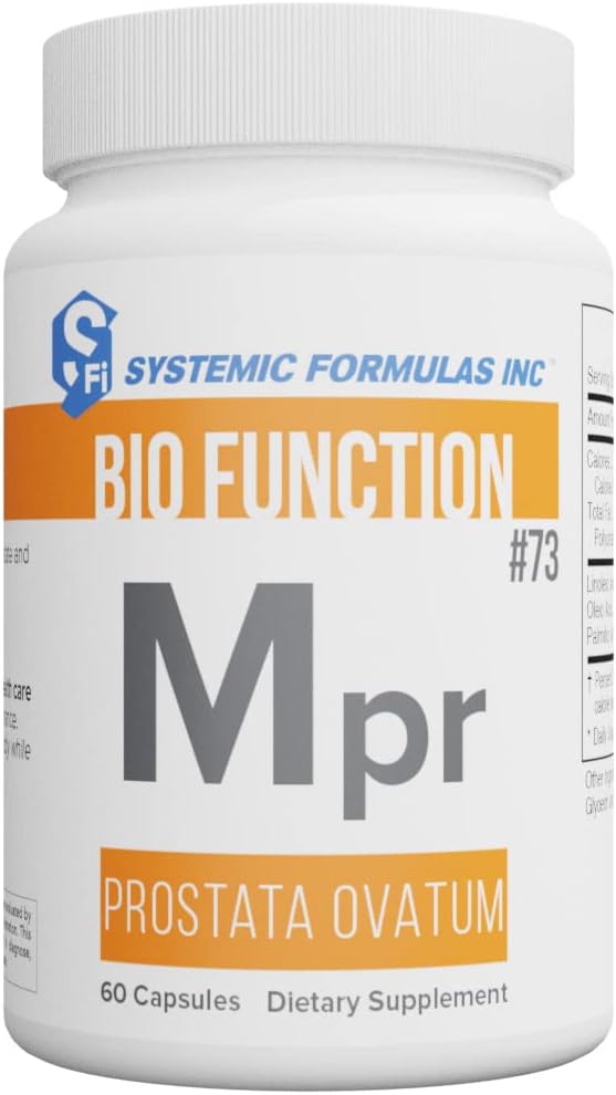 Systemic Formulas Mpr – Prostata Ovatum 60 Capsules Bio Function #73. Erkek ve Kadın üreme Glands Destekler.