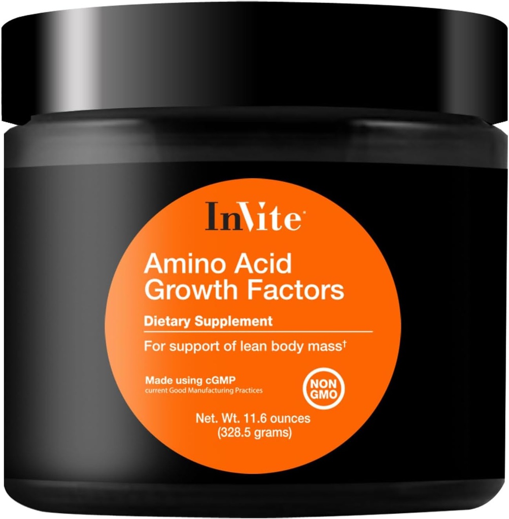 Invite Health Amino Asit Büyüme Faktörleri - Destekler Kas, Immune, Digestive and Circulatory Health - Contains L-Glutamine, L-Arginine, L-Ornithine, L-Lysine, and Glycine - 30 Hizmet