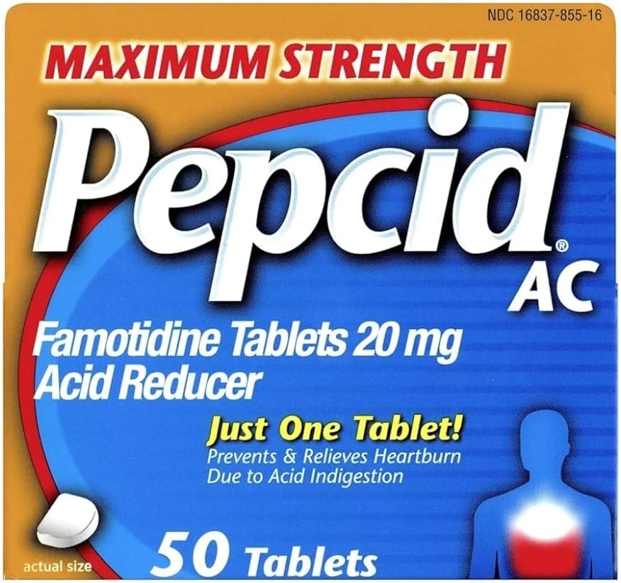 Pepcid AC Asit Maksimum Güçlü Tabletler, 100-Count