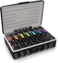 Haftalık Pill Organizer - Günlük İlaçlar için Büyük Kapasite Konteyner - Tabletler, Capsules, Softgels - Seyahat Dostu 7 Gün