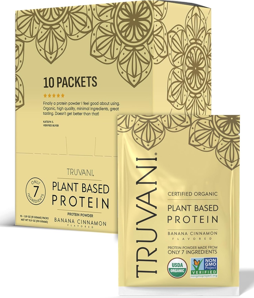 Truvani Vegan Pea Protein Powder 