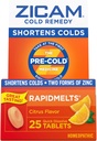 Zicam Cold Remedy Çinko Hızlımelts, Citrus Flavor, 25 Kont (Pack of 2)