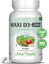 Maxi-Sağlık Vitamin D3 2000 IU - Sağlıklı Kas Fonksiyonlar, Bone Health ve Immune Support - 90 Tablet - En İyi Kosher Supplement For Yetişkinler