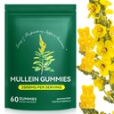 Lung Detox için Mullein Gummies, 2000 mg Mullein Leaf Extract for Respiratory & Digestive & Immune Support, Organik Mullein Herb Supplement for Mucus Relief for Respiratory, Immune, Vegan 60 Gummies