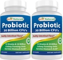 Best Naturals Probiotic 10 Strains 30 Billion Ράφι Σταθερή 120 Veggie Caps (120 Count (Pack of 2))