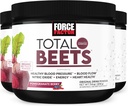Kuvvet Faktörü Total Beets, Superfood Tozu, Nitrates'i Circulation, Nitrik Oksit, Enerji, Endurance ve Stamina, Cardiovascular Heart Health Supplement, 90 Hizmet, 3Pack