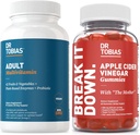 Dr. Tobias Adult Multivamin & Apple Cinegar Gummies, υποστηρίζει την ενέργεια, την ανοσία & την υγεία των ούλων, με 42 φρούτα & λαχανικά Plus Προβιοτικά, δεσμίδες Η μητέρα, FOlate, B12