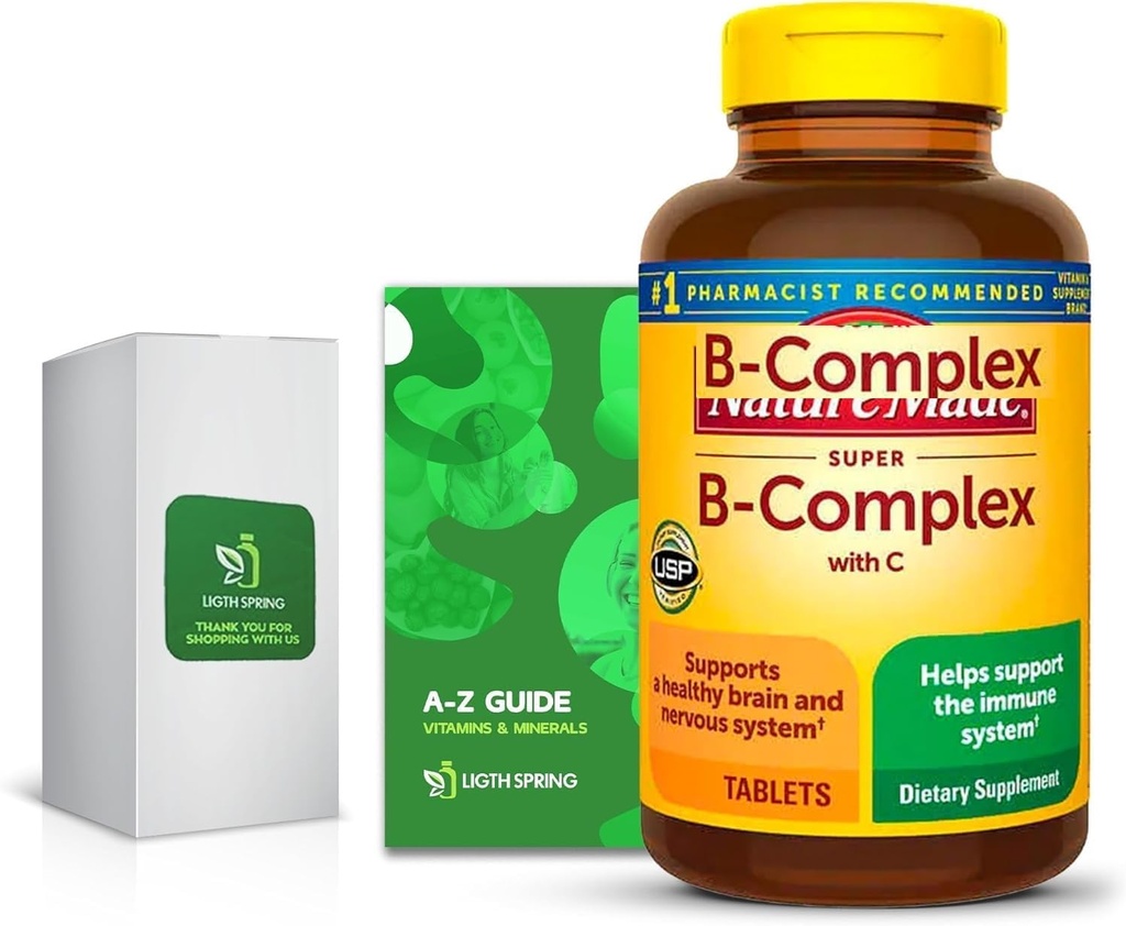 Super B-Complex ile C, 460 Tabletler Özel Vitaminler ve Mineraller A ile Z - Better Ligth&Spring Guide (2 Madde)