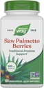 Nature's Way Saw Palmettoges, Geleneksel Prostate Support*, hizmet başına 585 mg, Non-GMO Project TY, Vegan, 180 Capsules