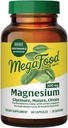 MegaFood Magnezyum Glycinate, Citrate, Malate 300 mg Supplement - Highly Absorbable Blend to Support Heart, Nerve Health & Relaxation, Triple Magnezyum Kompleksi, 60 Capsules (30 Hizmet)