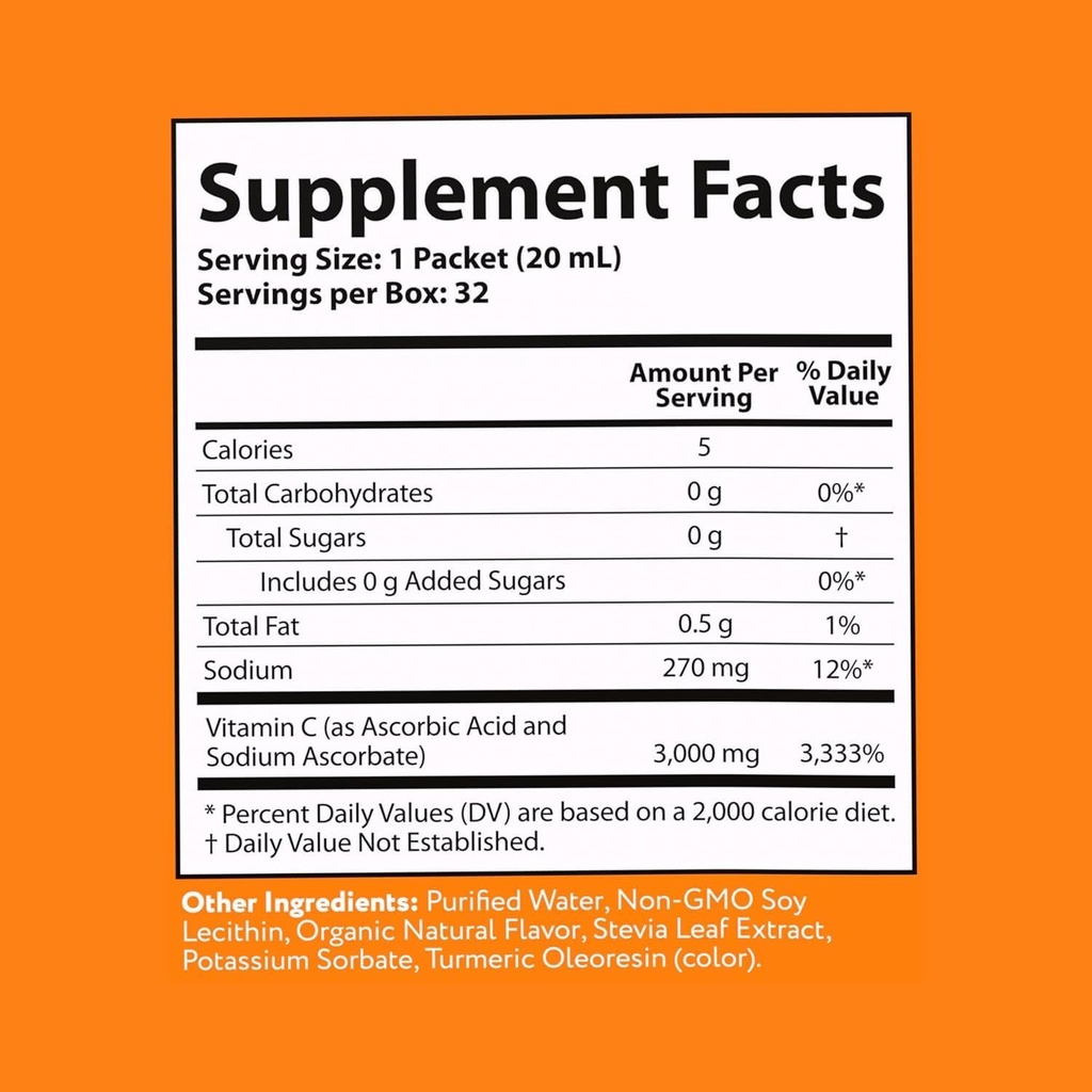 Aurora Nutrascience Mega-Liposomal Vitamin C, 3000 mg Vida Lifescience 32 oz Liqu