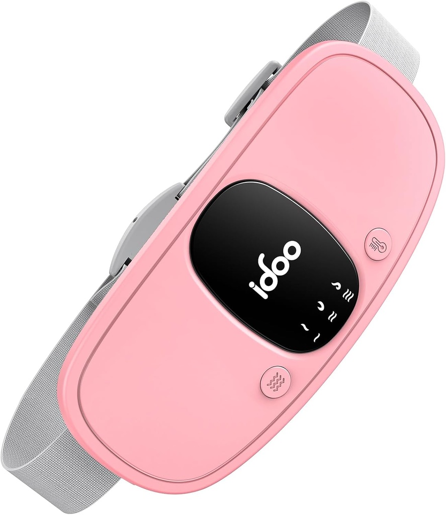 iDOO θερμαντικό πάνελ για την περίοδο Cramps, FSA Επιλέξιμα αντικείμενα, Χριστουγεννιάτικα δώρα για γυναίκες Κορίτσια, Φορητή θερμαντική πλάκα, Cordless Back Belly Heat Pad for Menstrual Cramps Relief, Period Θέρμανση Ζώνη, Pink