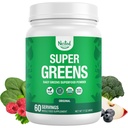 Nested Naturals Super Greens Daily Superfood Toz - sertifikalı USDA Organik Yeşil Toz w/20+ Tüm Gıdalar, Spirulina Toz, Buğday & Barley Grass - Probiyotikler, Fiber & Enzymes - Original Flavor, 60