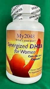 DHEA for Women Synergized in Vegetarian Capsules, 60 Kont, Hormonal Denge, 15 mg DHEA, 50 mg Alpha-Lipoic Acid, 50 mg Chaste Tree Berry ve 75 mg DIM Diindolylhane