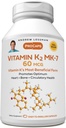 ANDREW LESSMAN Βιταμίνη K2 MK7 60 mcg 60 Softgels - Essential for Healthy Calcium Utilization, Promotes Optimum Skeletal, Heart and Arterial Health. Χωρίς Πρόσθετα. Μικρό εύκολο να καταπιείτε Softgels