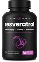 NutraChamps Resveratrol Supplement, Extra Strength Formula for Healthy Aging, Immune Support, 60 Vegan Capsules with Trans-Resveratrol, Green Tea Leaf, Acai Berry & Grape Seed Extract