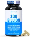 GOBIOTIX 100 Milyar - Digestive Enzymes Supplement - Probiyotiks Multivitamin - Prebiyotik Fiber Mix - 100 Milyar CFU - Organik Meyve ve Yeşiller - Vegan, GMO - 30 Capsules