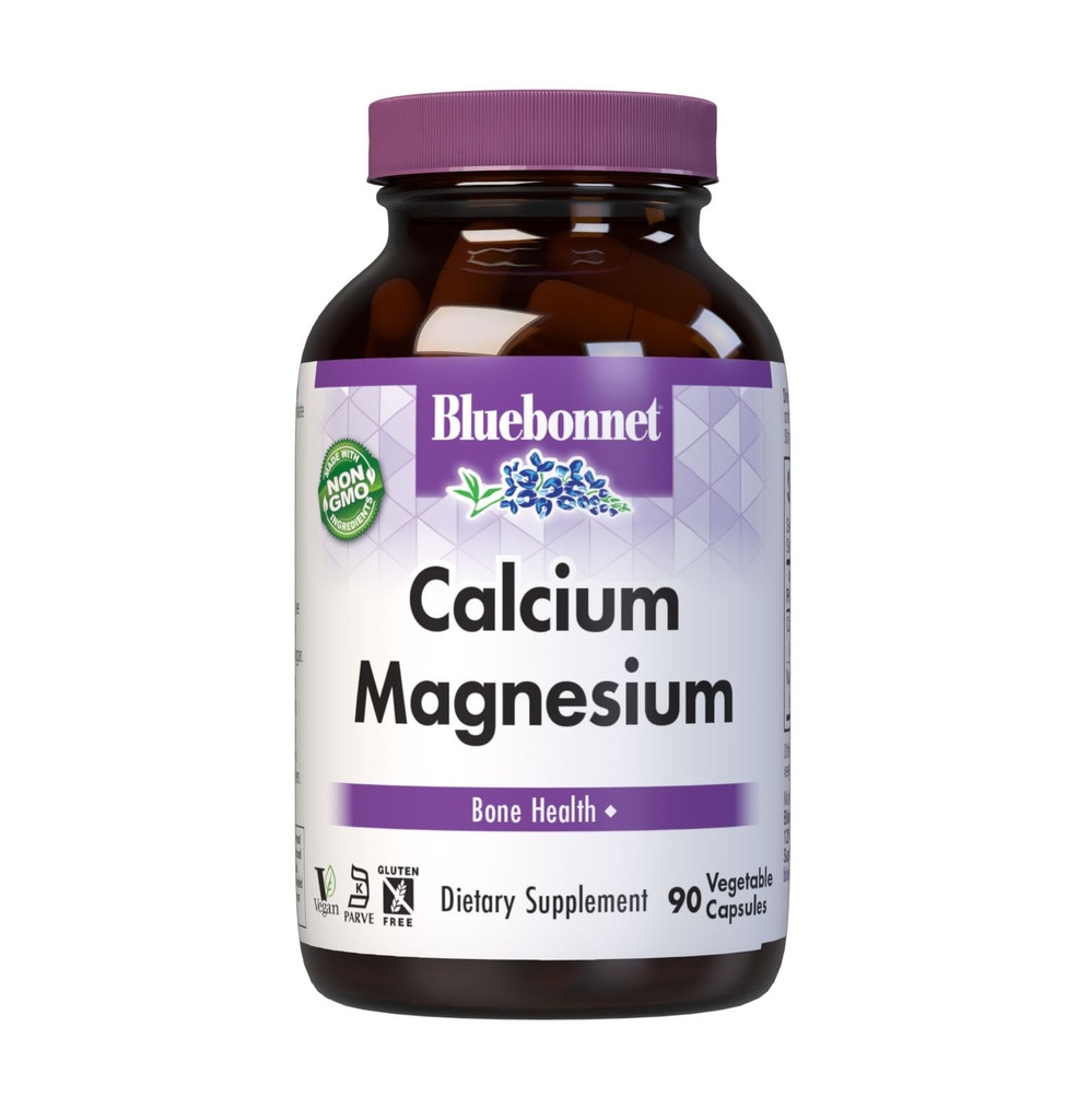 Bluebonnet Beslenme ve Magnezyum, Bone Health*, Non-GMO, Vegan, Kosher sertifikalı, Gluten-Free, Soy-Free, 90 Sebze Kapsülleri, 30 Hizmet