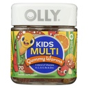 OLLY Kids Multivitamin Gummy Worms, Overall Health and Immune Support, Vitamins and Minerals A, C, D, E, Bs and Zinc, Chewable Supplement, Sour Fruit Punch, 45 Day Supply - 70 Count