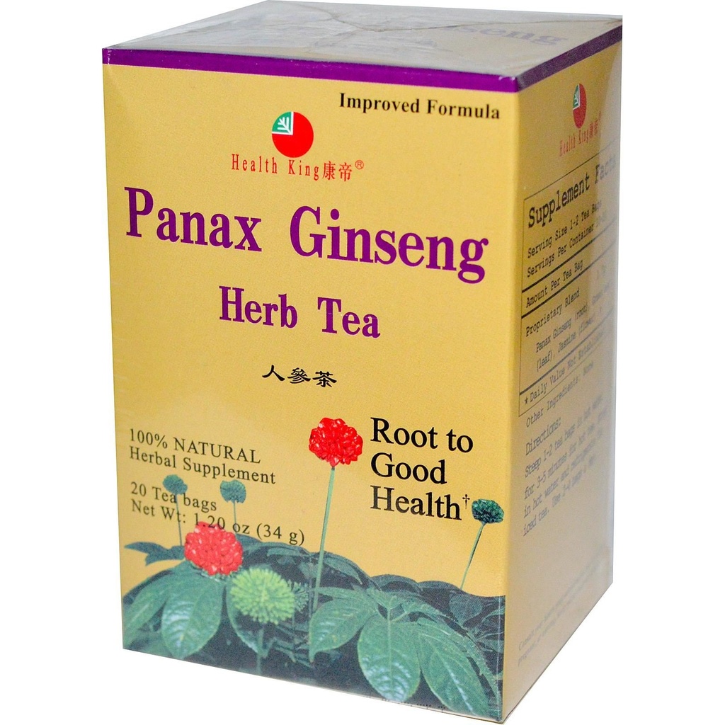 Sağlık Kral Panaxwu Herb Tea, Teabags, 20 Kont Box
