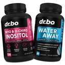 Myo-Inositol & D-Chiro Inositol & Water Away Pills - Su Retention Diuretics for Gut Health & Leg Swelling - Women to Support Menstrual Cycle & Women Health