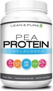 Lean & Pure Pea Protein Powder, Vegan, Low Carb, 25g of Protein, Non GMO, Gluten Free, 27 Servings, 843g