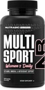 NutraBio Multisport for Women - Womens MultiVitamin - 33 Βιταμίνες, Ορυκτά, Μικροθρεπτικά συστατικά - Πλούσια σε Αντιοξειδωτικά - Υποστηρίζει κορυφαία αθλητική απόδοση, ενέργεια, Μεταβολισμός (120 κάψουλες λαχανικών)